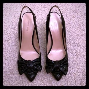 Bow Detail Slingback Pumps by Nine West.